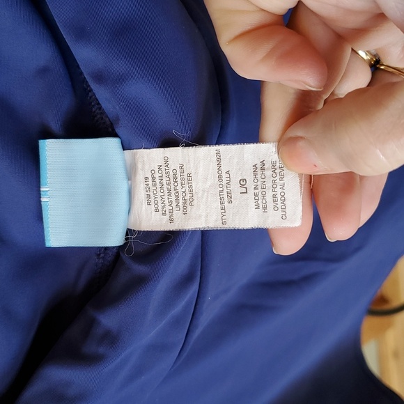 Ocean Avenue Swimwear Elegant Blue‎ Swim Sz. L Skort - Picture 8 of 10